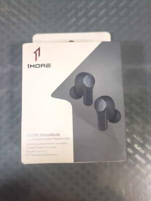 1MORE PistonBuds Bluetooth In Ear Headphones Black 4 Built-in Mics IPX4 #S15