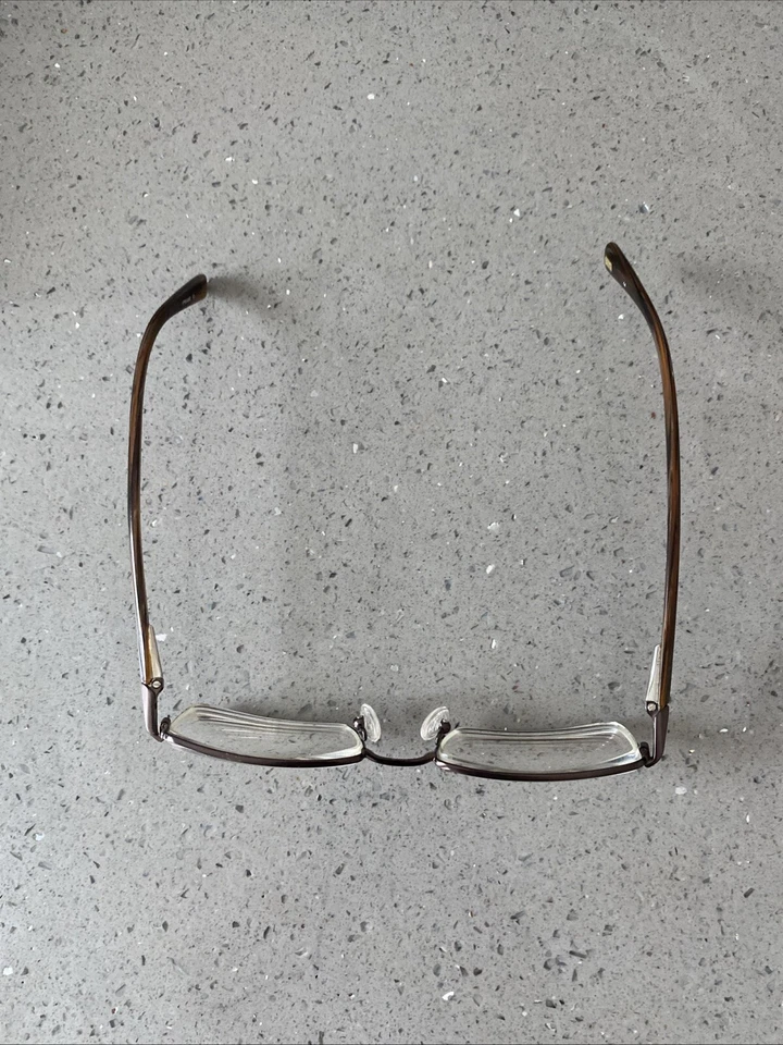 JONES NEW YORK HOMBRES 1301 52-18-140 MARRÓN FLEX BISAGRA GAFAS MONTURAS SOLAMENTE Foto 3 de 4