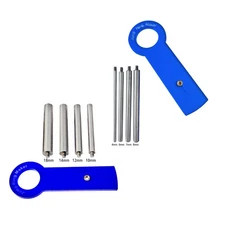 2 Set JUMP RING MAKER ROUND Tool Small + Large Sizes 4mm to 18mm 8 Mandrels