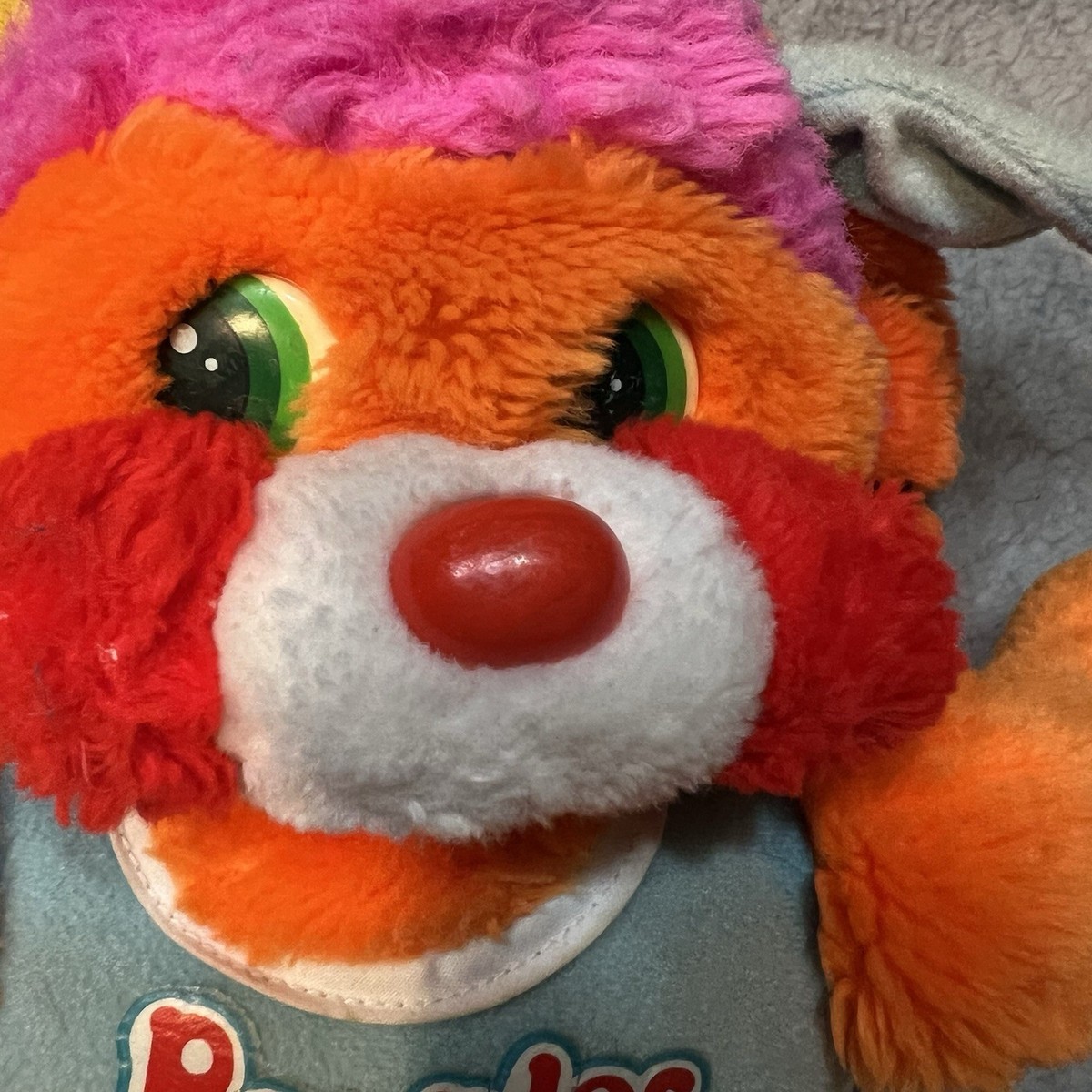Vintage Mattel Sports Popples DUNKER Basketball Popple 1986 Orange
