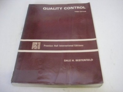 Quality Control, Besterfield, Dale H., Good Book
