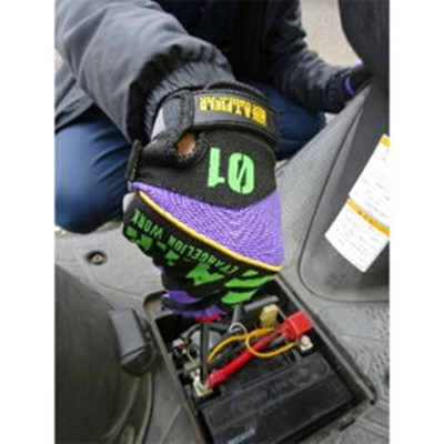Evangelion Collaboration Mechanikerhandschuhe A.T.FIELD [EMG-01] Unit-01 Desi...