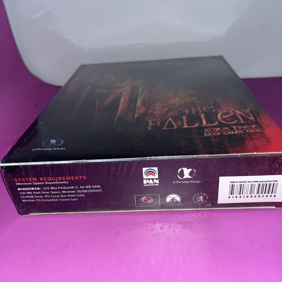STAR TREK DEEP SPACE NINE The Fallen PC CD-ROM 2000 BRAND NEW SEALED BIG BOX vtg - Image 2 of 4