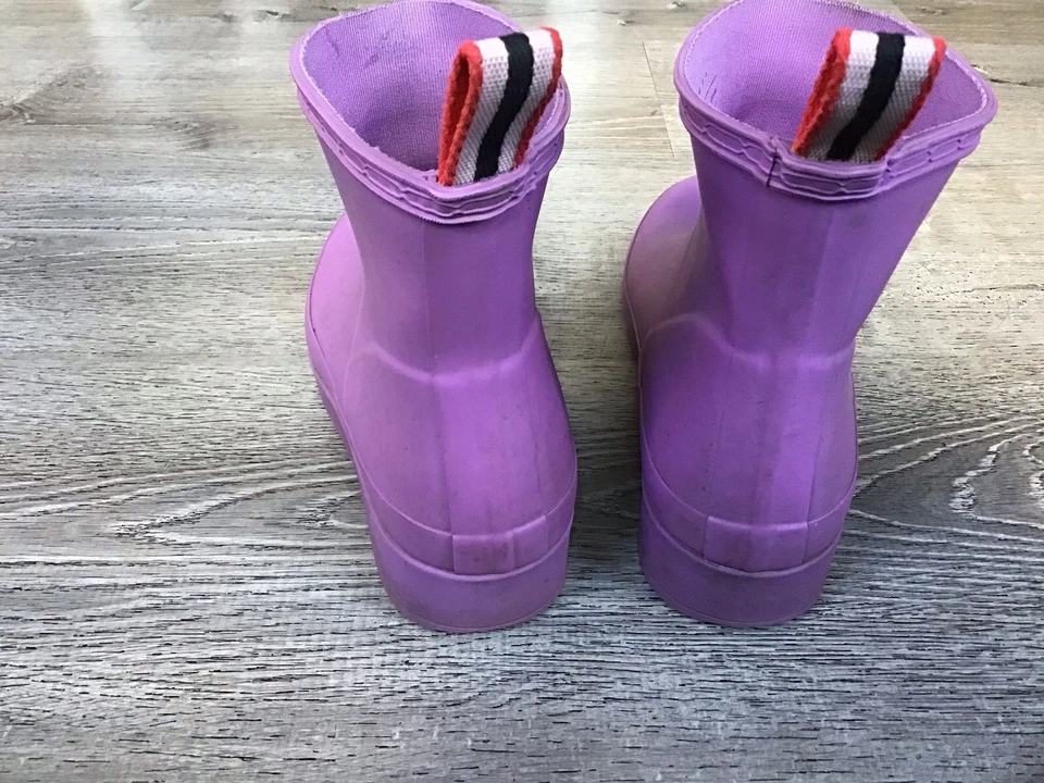 Botas Hunter Original Play Boot Cortas Lila Púrpura Impermeables Para Mujer Talla 7 Foto 3 de 4