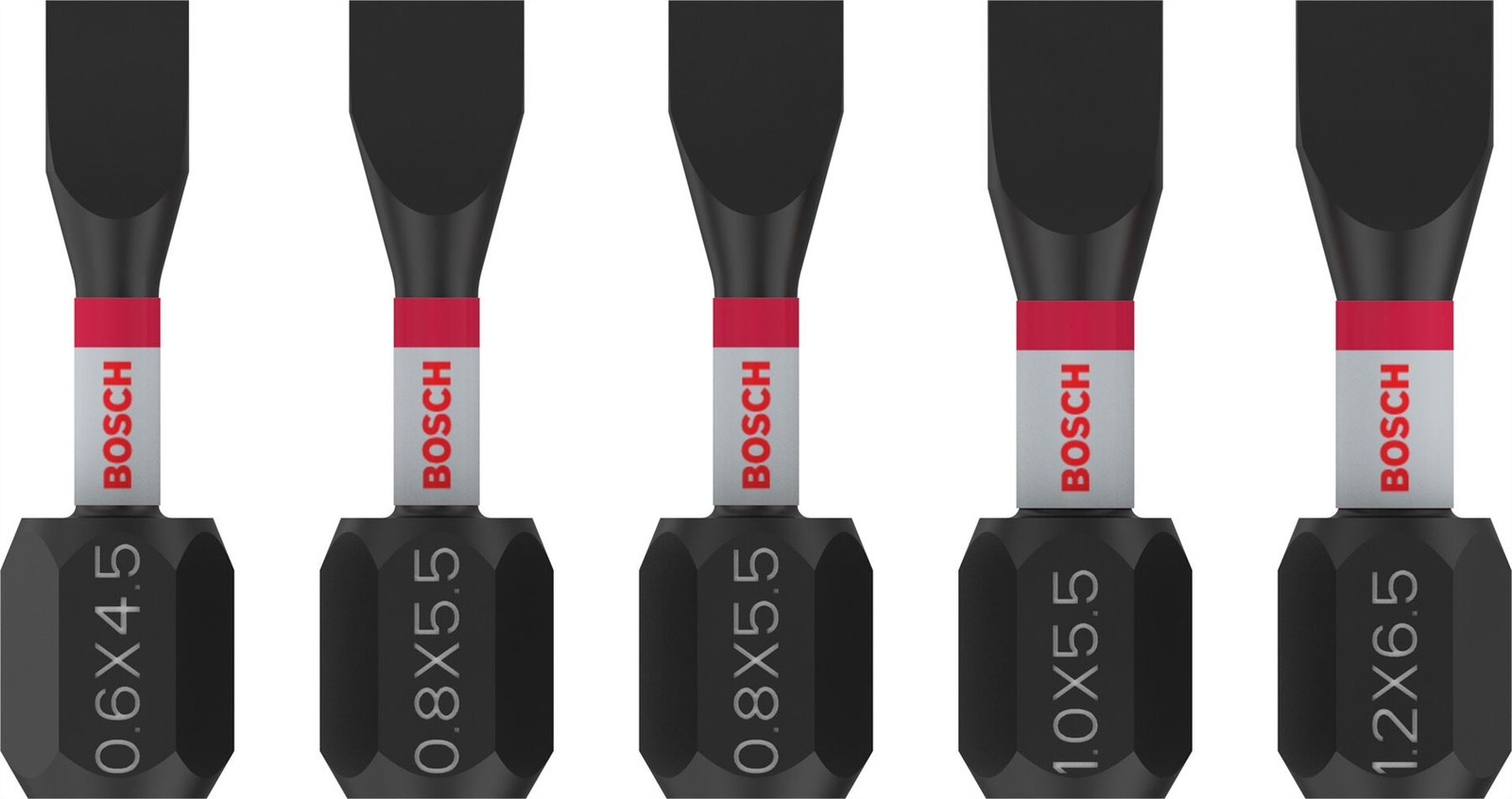 Bosch Professional Bosch Pro 5 Piece Impact Slotted Screwdriver Bit Set - Image 2