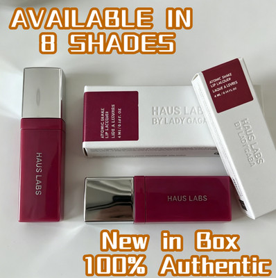 HAUS LABS Atomic Shake High-Shine Longwear Lip Lacquer Lipstick, 8 SHADES,0.14oz
