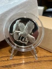 Franklin Mint Gilroy Roberts Mockingbirds .925% Silver Art Round 2 ounce