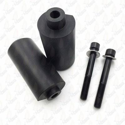 Black Frame Sliders for Yamaha YZF R1 YZFR1 YZF-R1 2004 2005 2006 No Cut Delrin