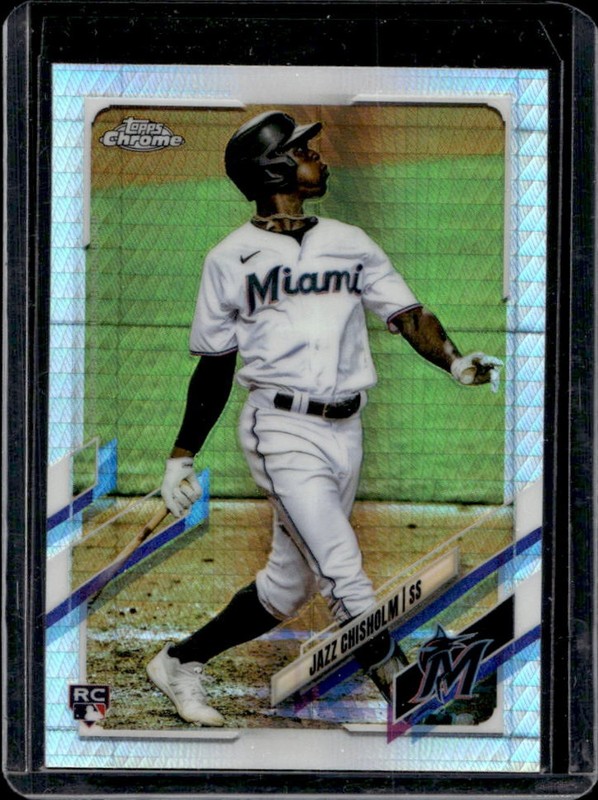 2021 Topps Chrome Jazz Chisholm RC Prism Refractor Rookie #144 Marlins