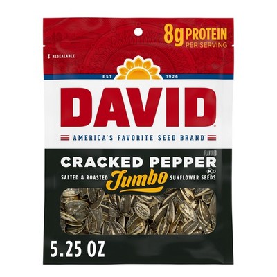 Cracked Pepper Sunflower Seeds 5.25 oz Snack Bag