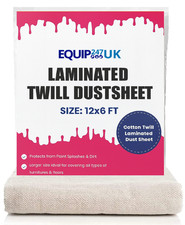 3 x Cotton Dust Sheet Large - Professional Quality for Painters and Decorators