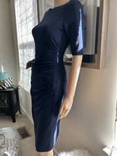 Vince Camuto Navy Dress Sz 4 Great Condition 