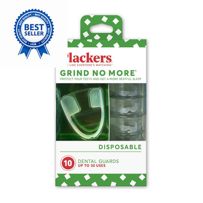 Plackers Grind No More Night Guard, Nighttime Protection for 10 Count, Blue