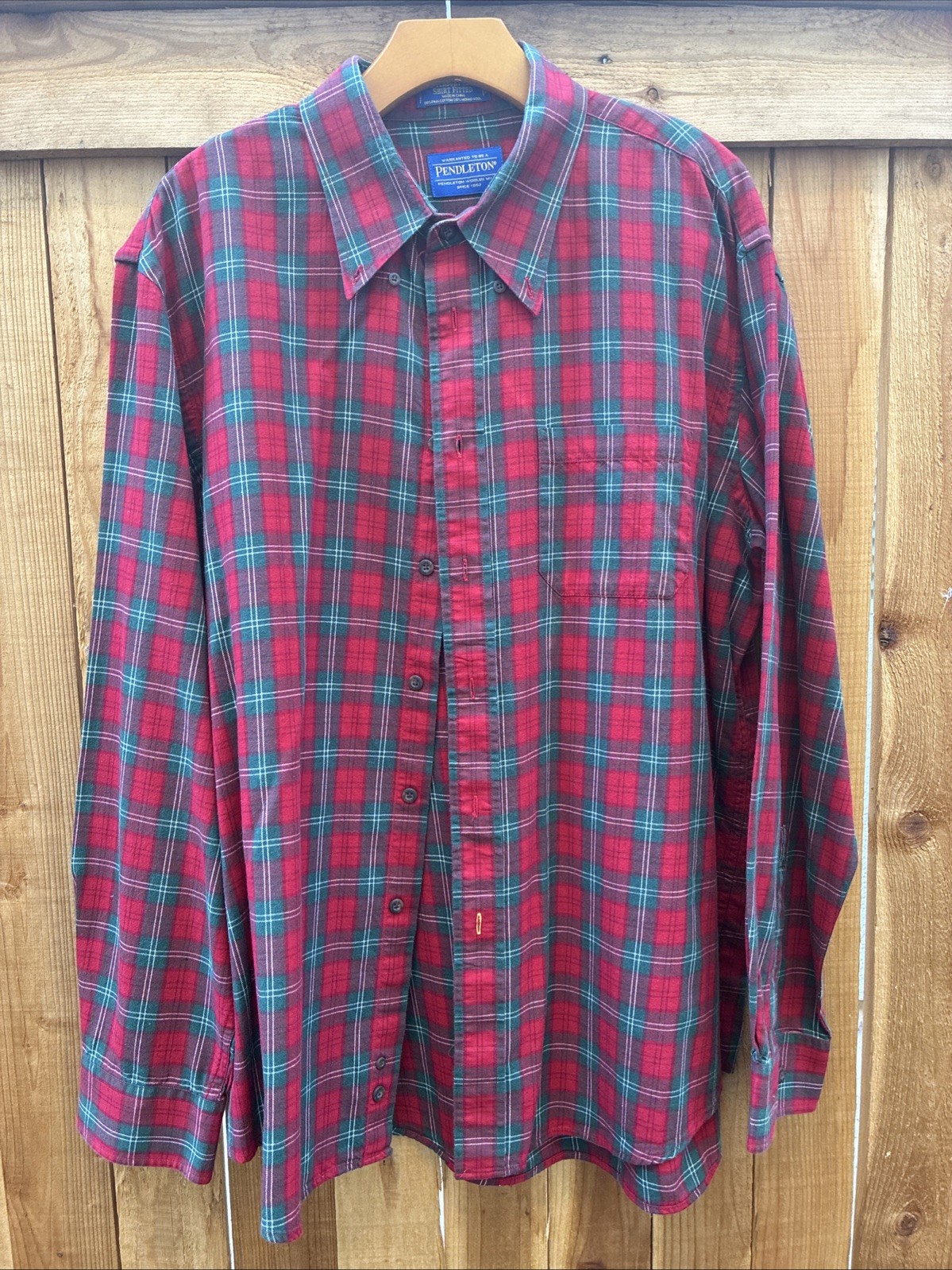 Pendleton Canteburry Cloth Fitted Button Shirt Co… - image 1