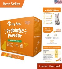 Pumpkin Flavored Powder Probiotics for Cats - 30 Count Digestive Support