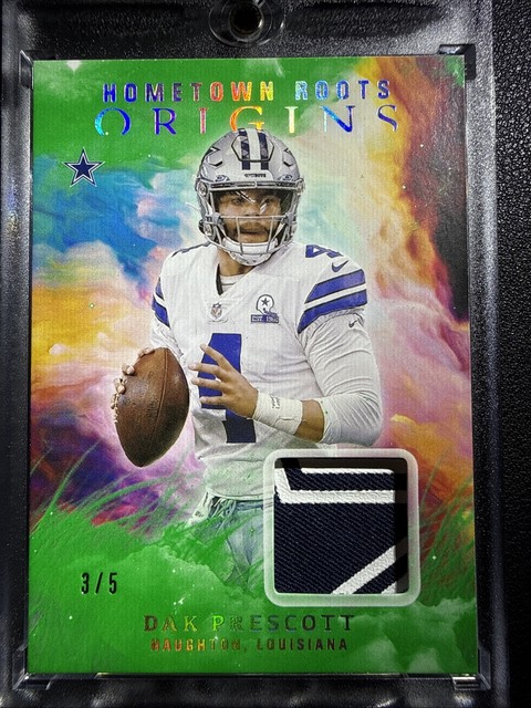 2021 Panini Origins - Hometown Roots Green Dak Prescott #HR-DP /5 Star Patch