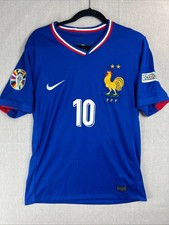 Nike Mens Blue Kylian Mbappe #10 Euro 2024 Soccer Jersey  Size Medium