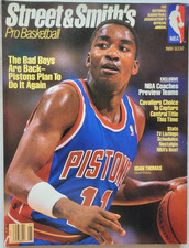 1989 VERY RARE STREET and SMITHS PRO BASKETBALL ISIAH THOMAS PISTONS