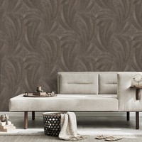 Vliestapete PalmbläTter Motiv Tropisch Grau Gold Metallic 10476-47 (3,35€/1Qm)