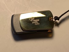USB Flash Drive Capital Public Radio - 1 GB - Gold and Black w/ Lanyard **NEW**