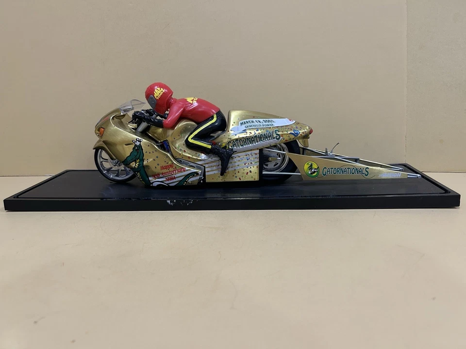 NHRA 50th Anniversary Mac Tools 1:9 Pro Stock Drag Bike In Case Die Cast - Image 2 of 4