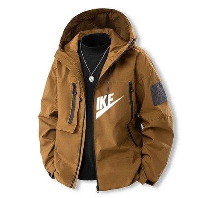 New styles men's printed jackets simple trench coats fashionable trench coat