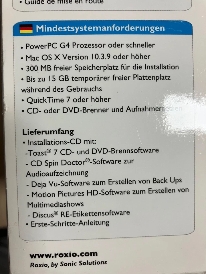 Roxio Toast Titanium 7 Mac Version. - Bild 4 von 4