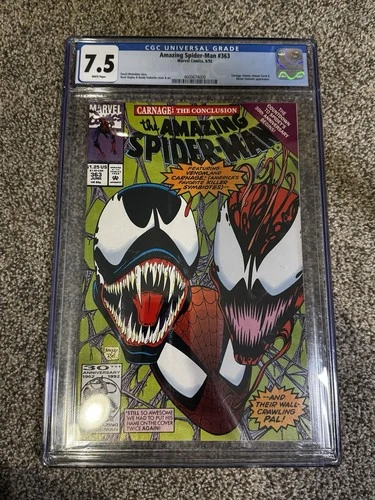 The Amazing Spider-Man #363 (1992) Carnage Venom App CGC 7.5 NO RESERVE