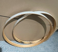 DW Collectors Series 22” Maple Bass Drum Hoop Set White Marine Pearl