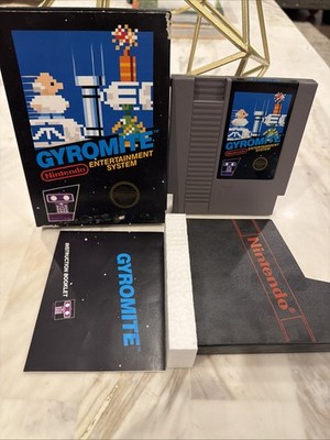 Gyromite NES Nintendo 5-Screw Complete CIB Hang Tab Tested Authentic