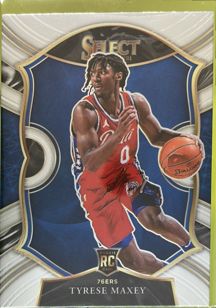 2020-21 Panini Select Tyrese Maxey #81 RC Concourse Philadelphia 76ers