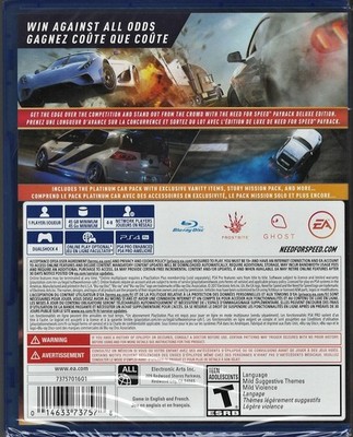 Need for Speed Payback: Deluxe Edition (Sony PlayStation 4, 2017