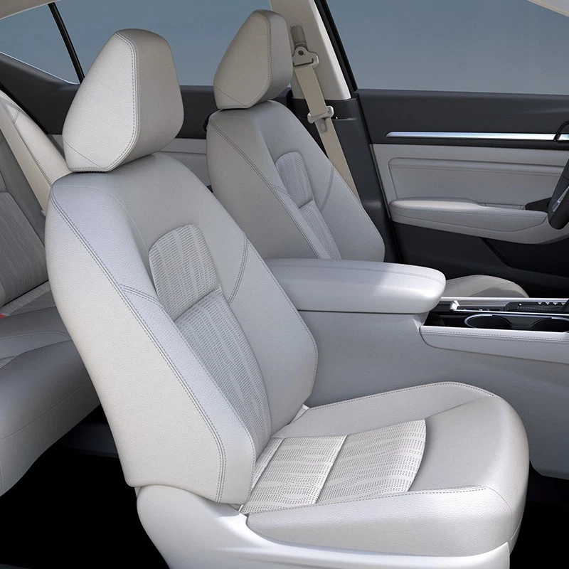 PARA NISSAN ALTIMA MOTOPTES 2007-2025 FUNDAS DE CUERO DE ASIENTO DE AUTO PERSONALIZADAS IMPERMEABLES Foto 2 de 4