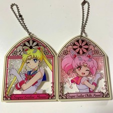 Sailor Moon Crystal Acrylic Shaker Keychains Set Chibiusa Usagi Japan