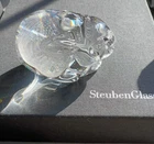 Steuben Glass Rabbit Hand Cooler 5577 Mint with box 388/1300