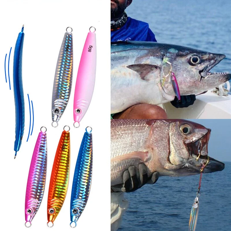 5x Shore Drag Cast Slow Jigging Curved Spoon Micro Jig Köder Salzwasser... - Bild 2 von 4