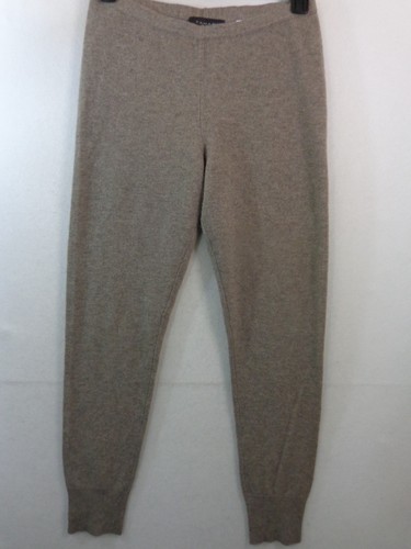 Tahari Leggings Women's M Grey 100% Cashmere Pull-On Stretch Waist