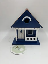 Home Bazaar Blue Sailboat Wooden Birdhouse Indoor 0r Outdoor NEW