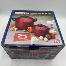 Pasta Pro- Cook, Drain, & Serve/All in One Saucepan's / 2 Quart & 6 Quart Read
