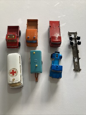 Majorette Fahrzeug Konvolut/Restposten x 6 & Anhänger, siehe Bilder & Beschreibung.