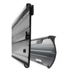 Shelving Molding Sign Holder Black Plastic 2 Channel Clip-in Flush Track Sign