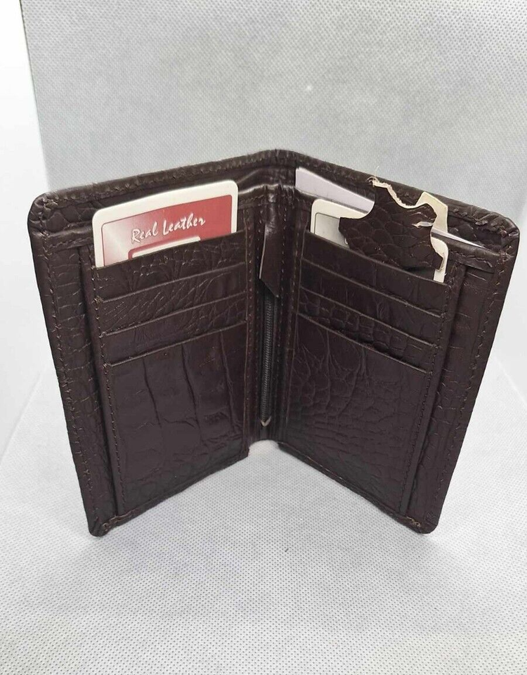 Mens DESIGNER Genuine leather Wallet Highquality and Durable Crocodile