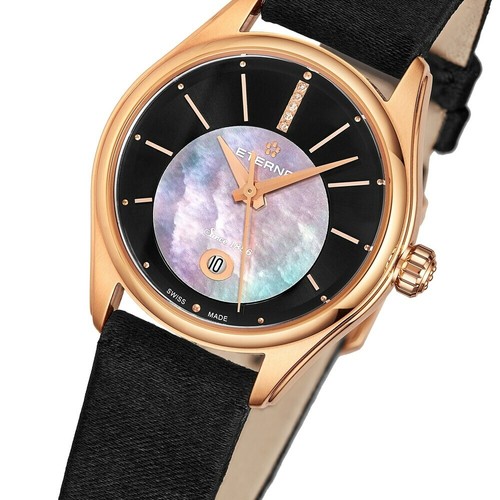 Eterna 2940-56-41-1357 Women's Avant-Garde Diamond Automatic Black Watch $2,250 - Picture 2 of 4