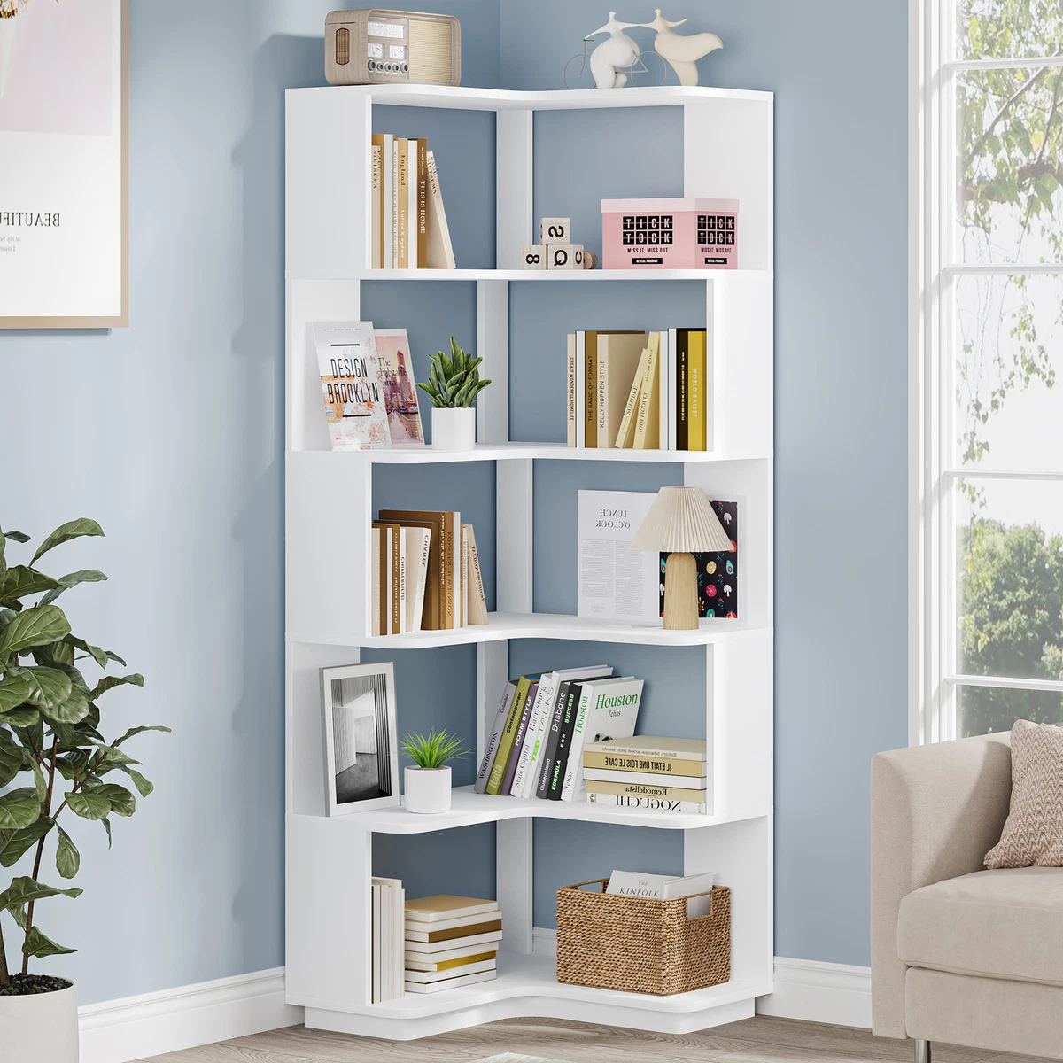 Modern Corner Bookshelf modern-corner-bookshelf