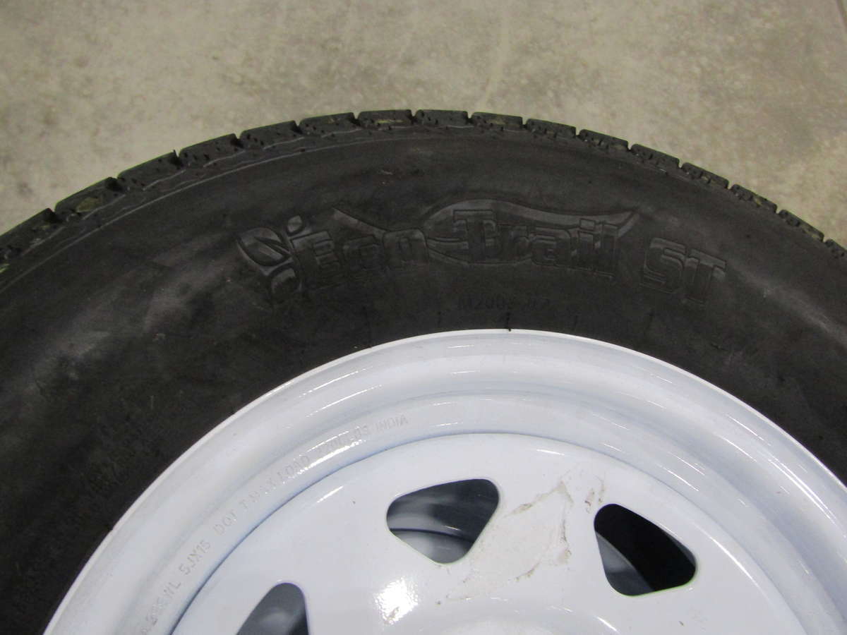 Lot of 4 Eco Trail Trailer Tire W/ 5 Lug Wheel ST205/75D15 eBay