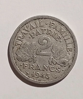 Pièce de 2 Francs 1943 alluminium - Photo 1/2