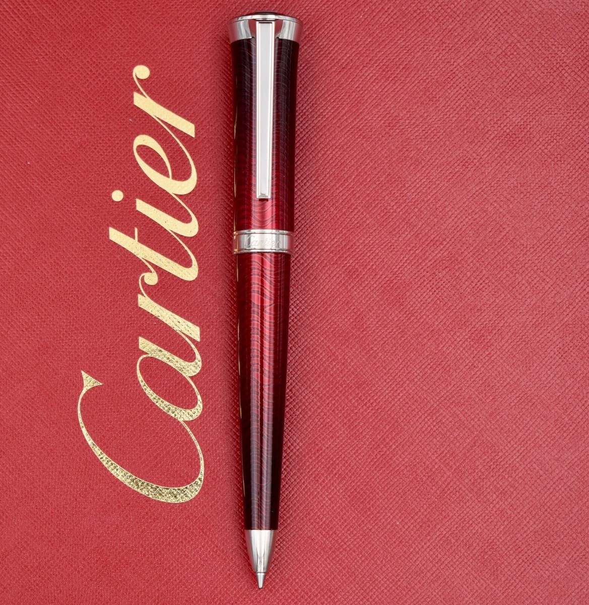 Cartier - Cartier ボールペン CARTIER BALLPOINT PEN WITH WATCH AND CALENDAR – TIMEANAGRAM