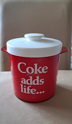 Vintage Coca Cola Eiskübel mit Deckel Insulex ''COKE ADDS LIFE''