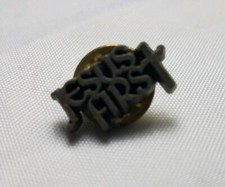 Vintage Black Jesus First Logo Mini Christian Church Bible Brooch Shirt Pin