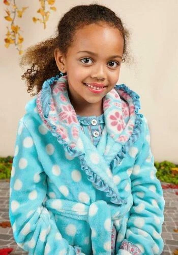 Matilda Jane SILVER PIECES Robe Small Plush Hooded New In Bag Christmas 4 6 - Image 2 of 3